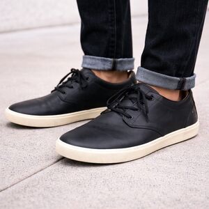 Lacoste Espere 117 1 Cam Leather Sneakers - Men's Size 11 Black